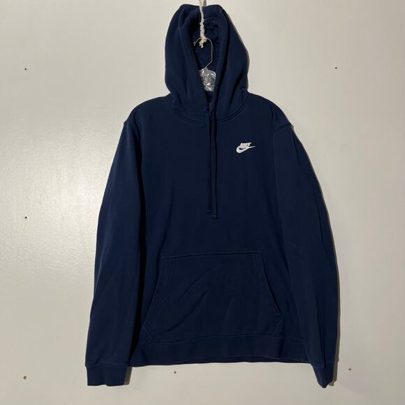 Nike Sportswear Casual Navy Blue Pull Over Hoodie Sweater Men’s Size XL - Picture 1 of 7